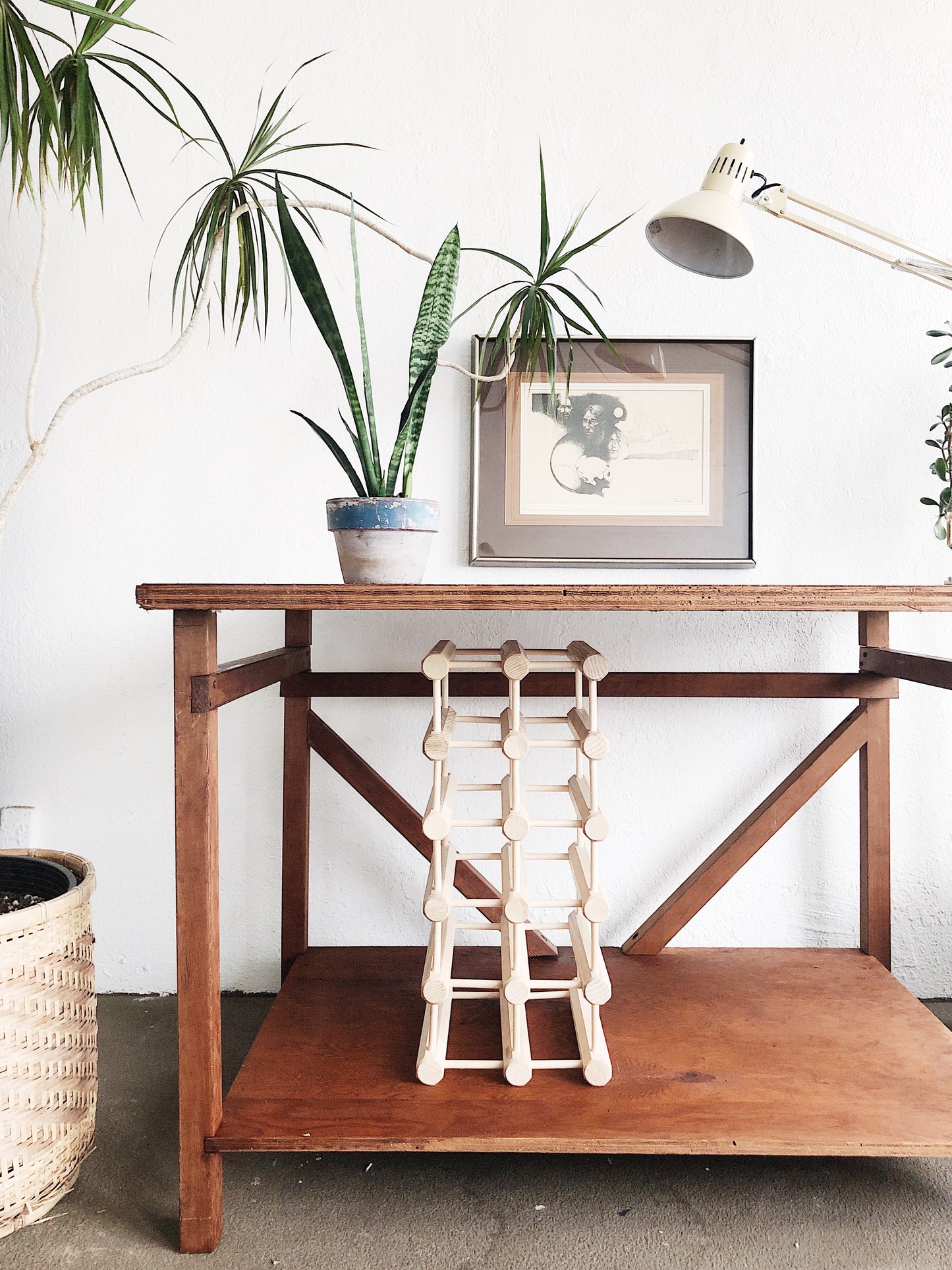 Vintage Handmade Drafting Table
