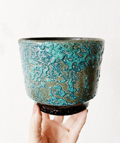 Vintage Lava Glazed Planter