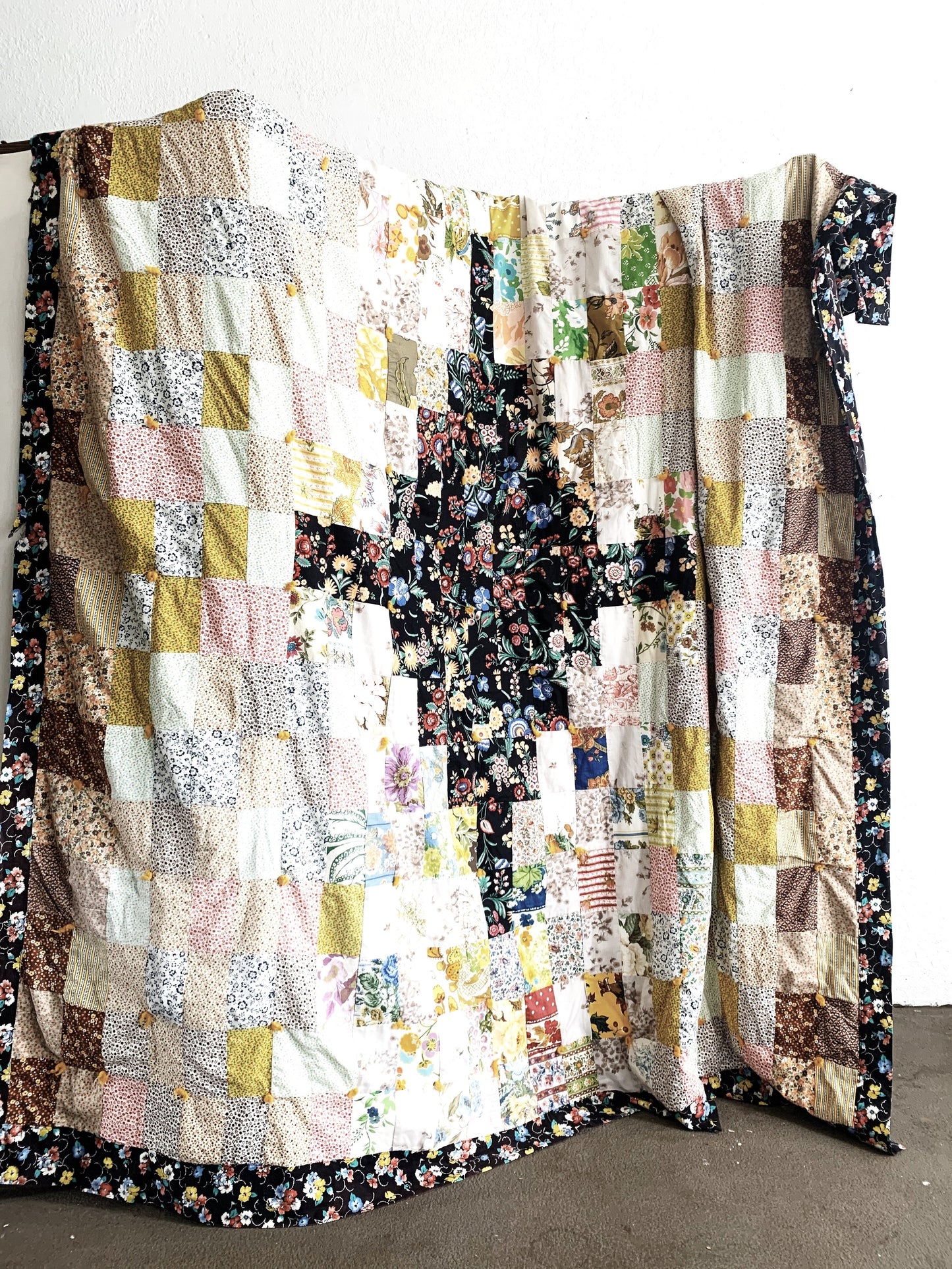 Vintage Handmade Cotton Quilt