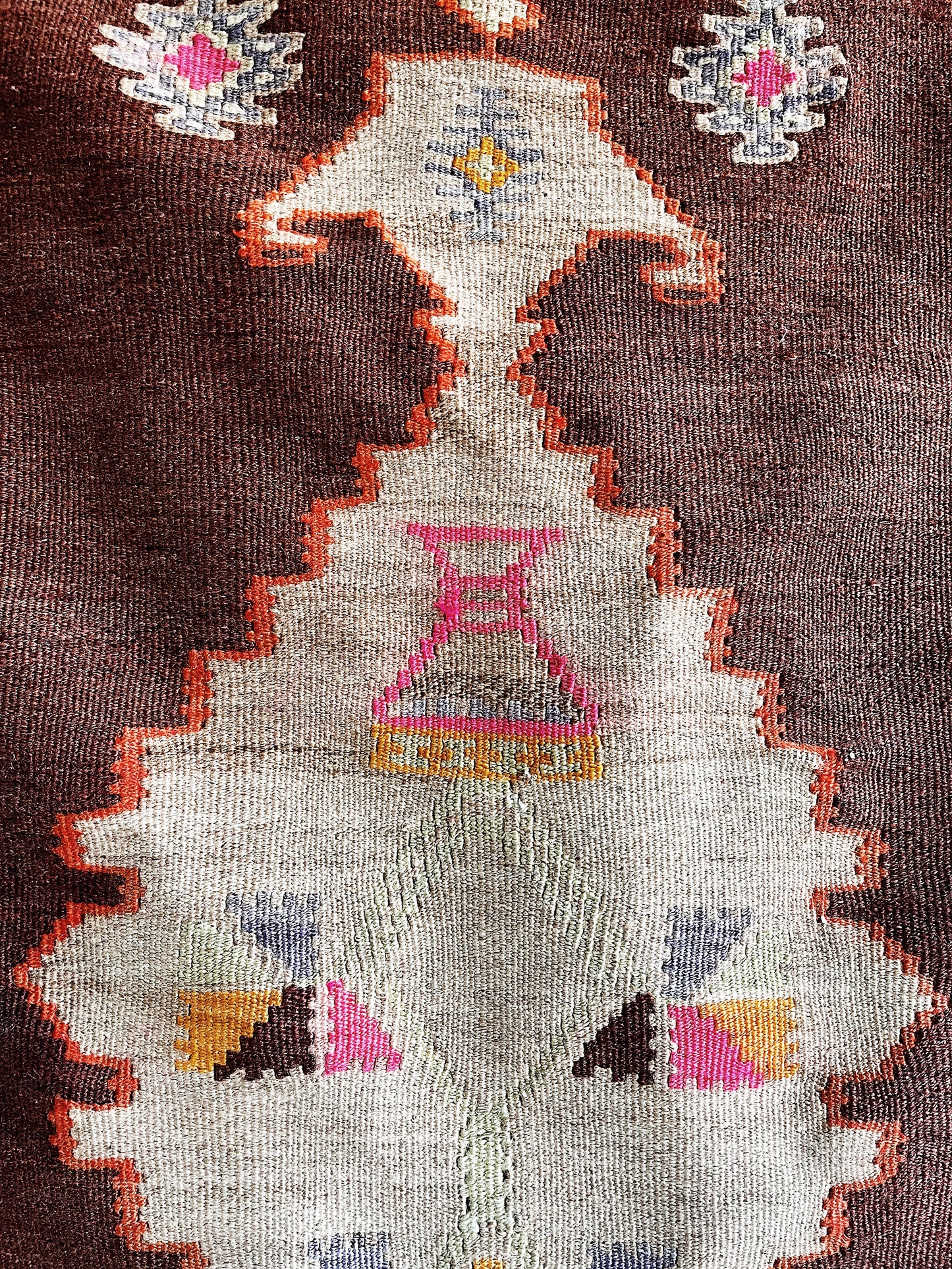 Vintage Kurdish Wool Kilim