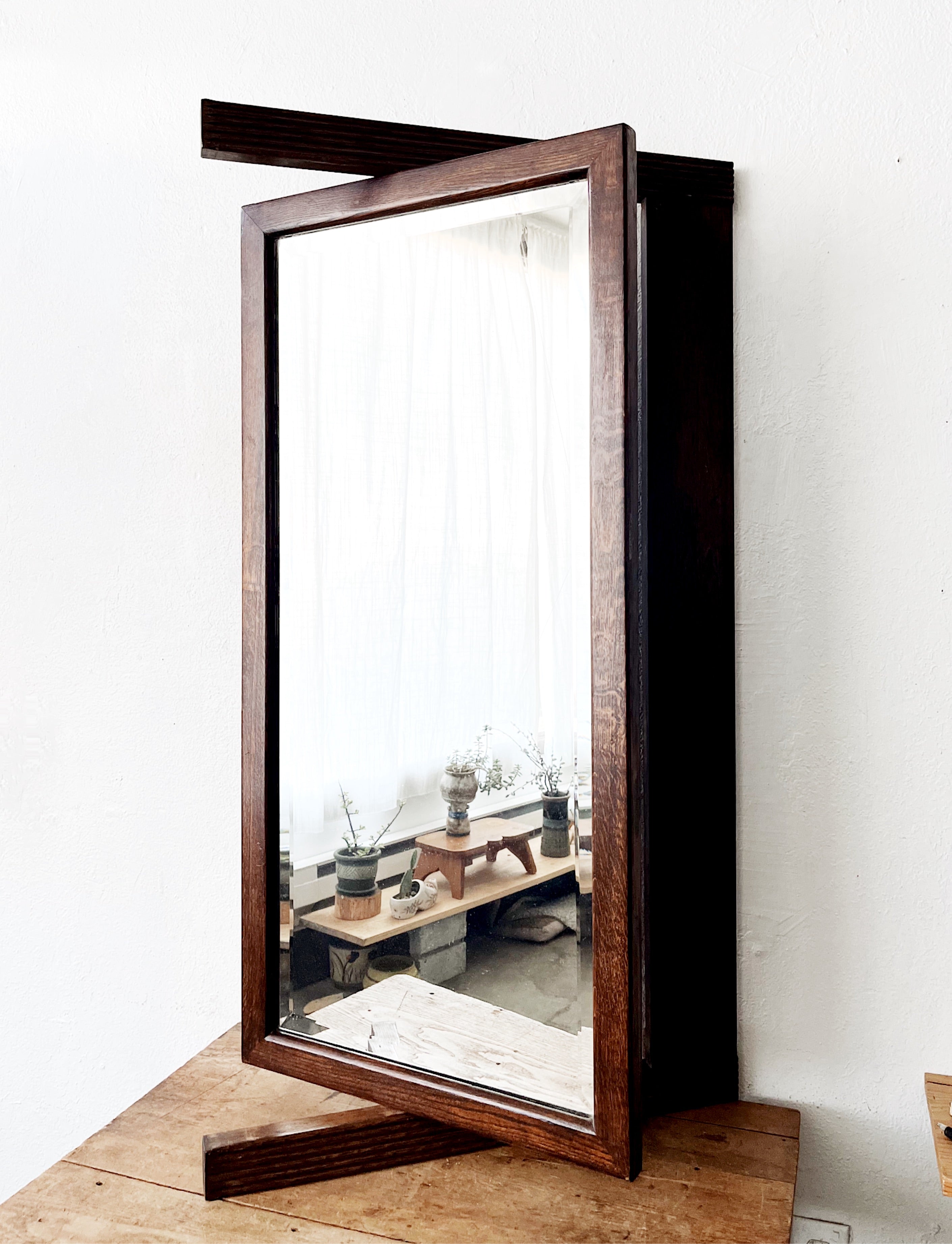 Antique Beveled Dresser Mirror - Thumbnail 4