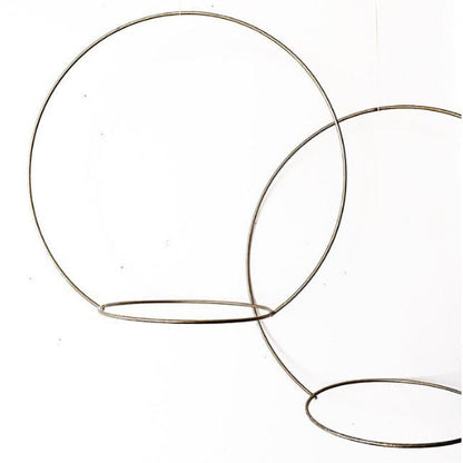 Vintage Minimal Chrome Circle Planter