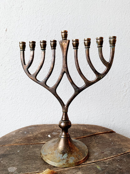 Vintage Brass Menorah