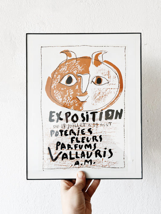 Vintage Framed Picasso Exposition Print