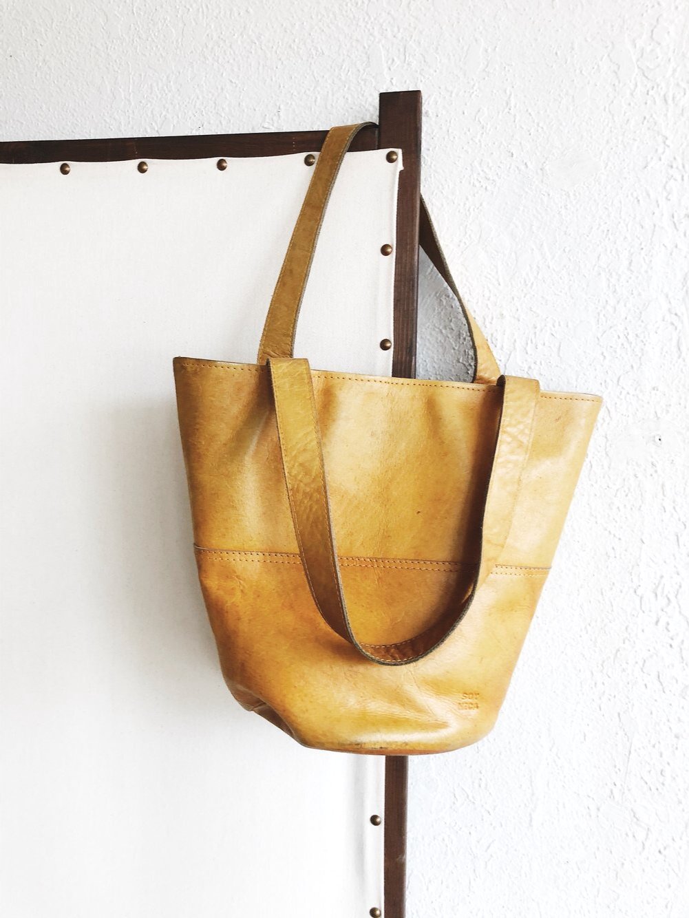 Soy Nica Leather Bucket Tote