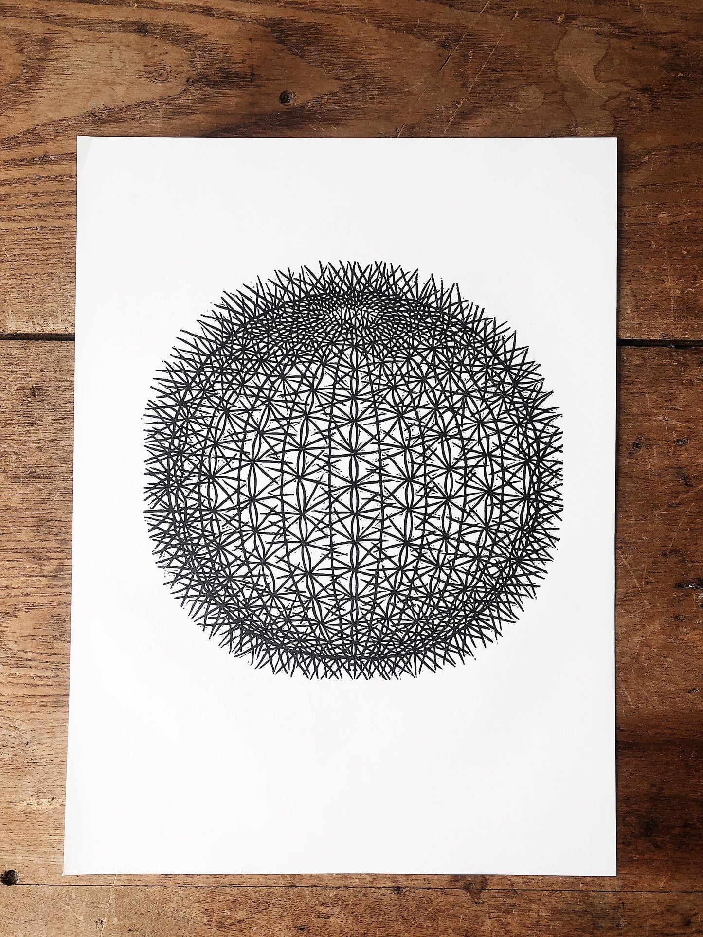 Vintage Czechoslovakian Wood Cut