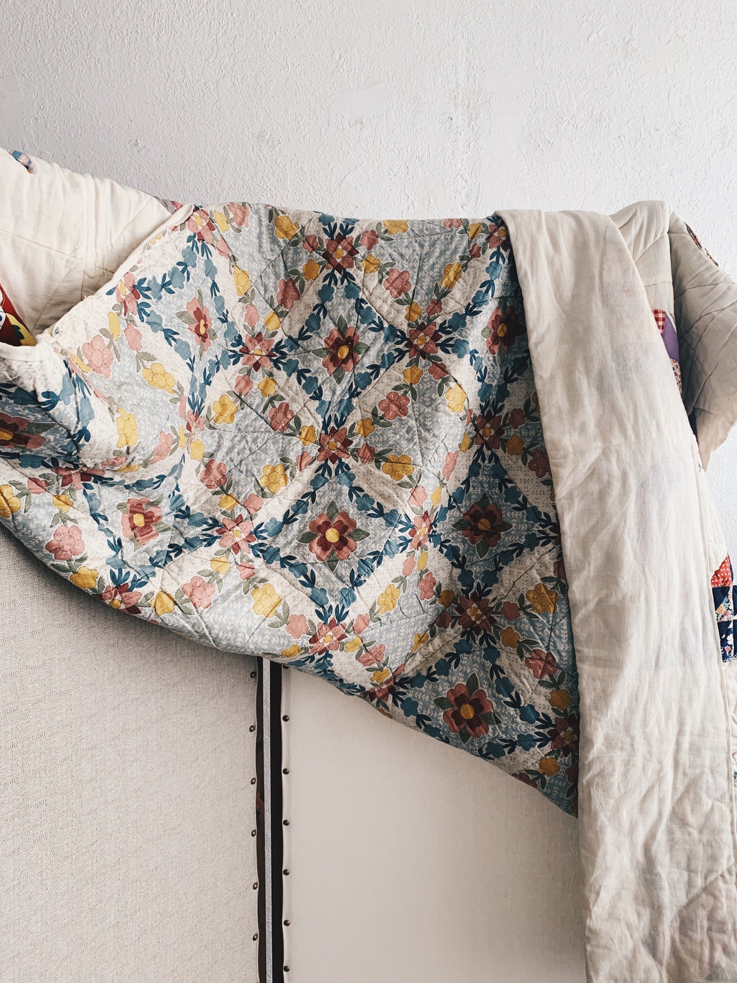 Vintage Handmade Cotton Quilt