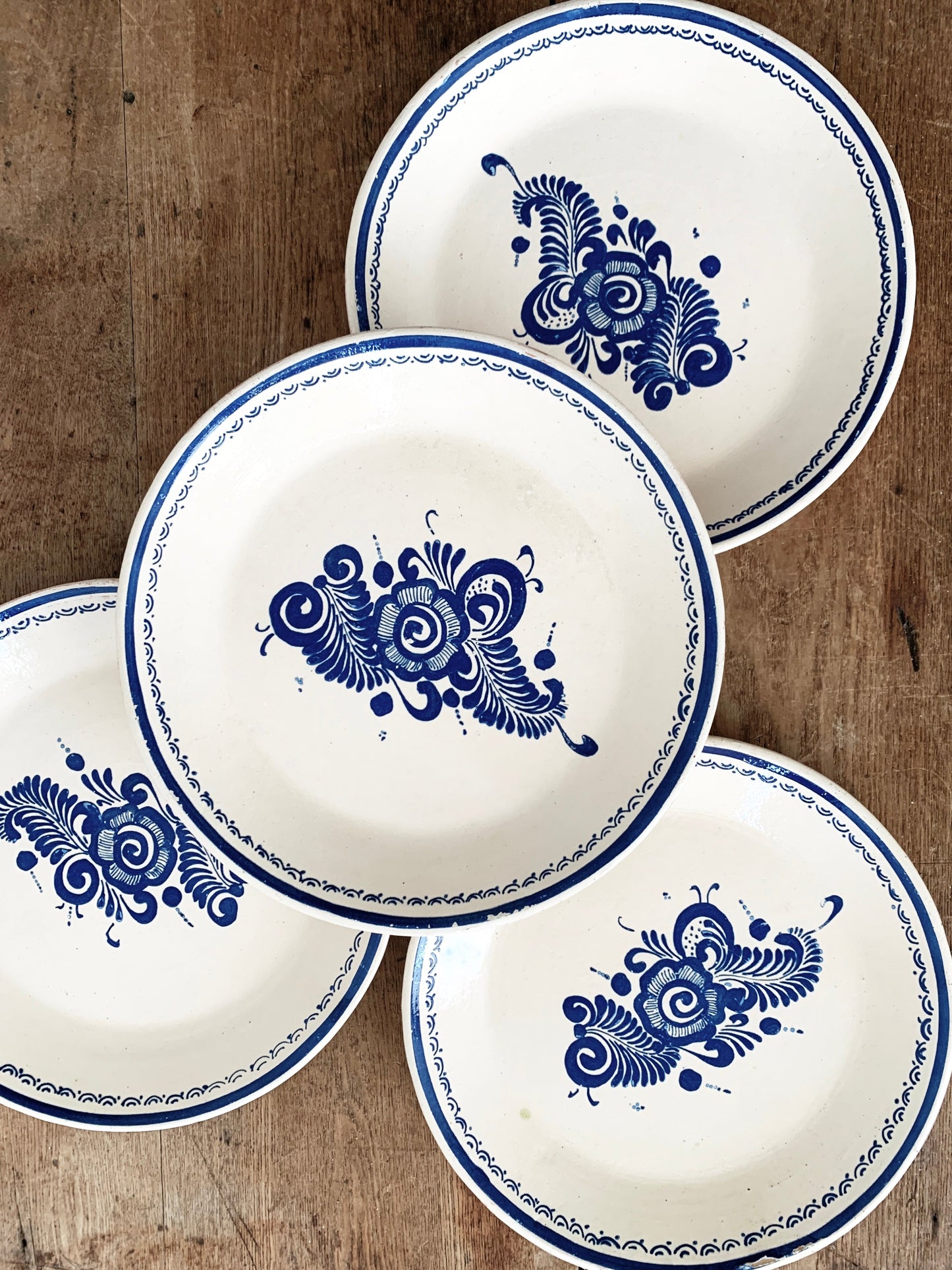 Vintage Hand Painted Plates Mexico