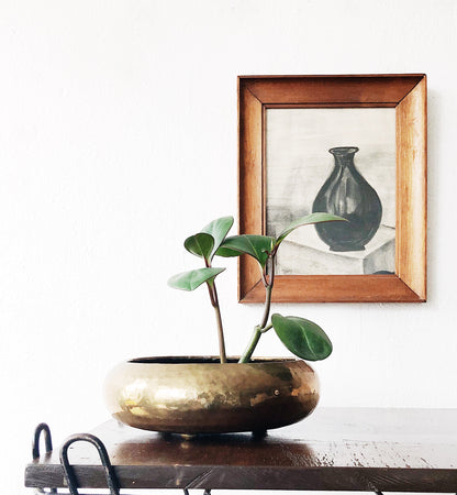 Vintage Original Charcoal Still Life