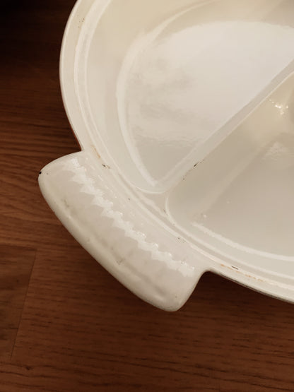 Mid Century Descoware Porcelain Coated Cast Iron Lidded skillet