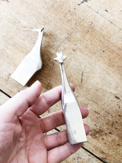 Vintage Dansk Modernist Siverplate Giraffe