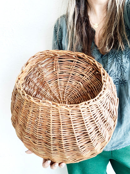 Asymmetrical Vintage Wall Basket