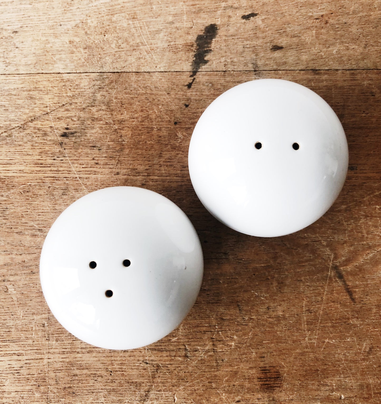 Vintage Orb Salt and Pepper Shakers Japan
