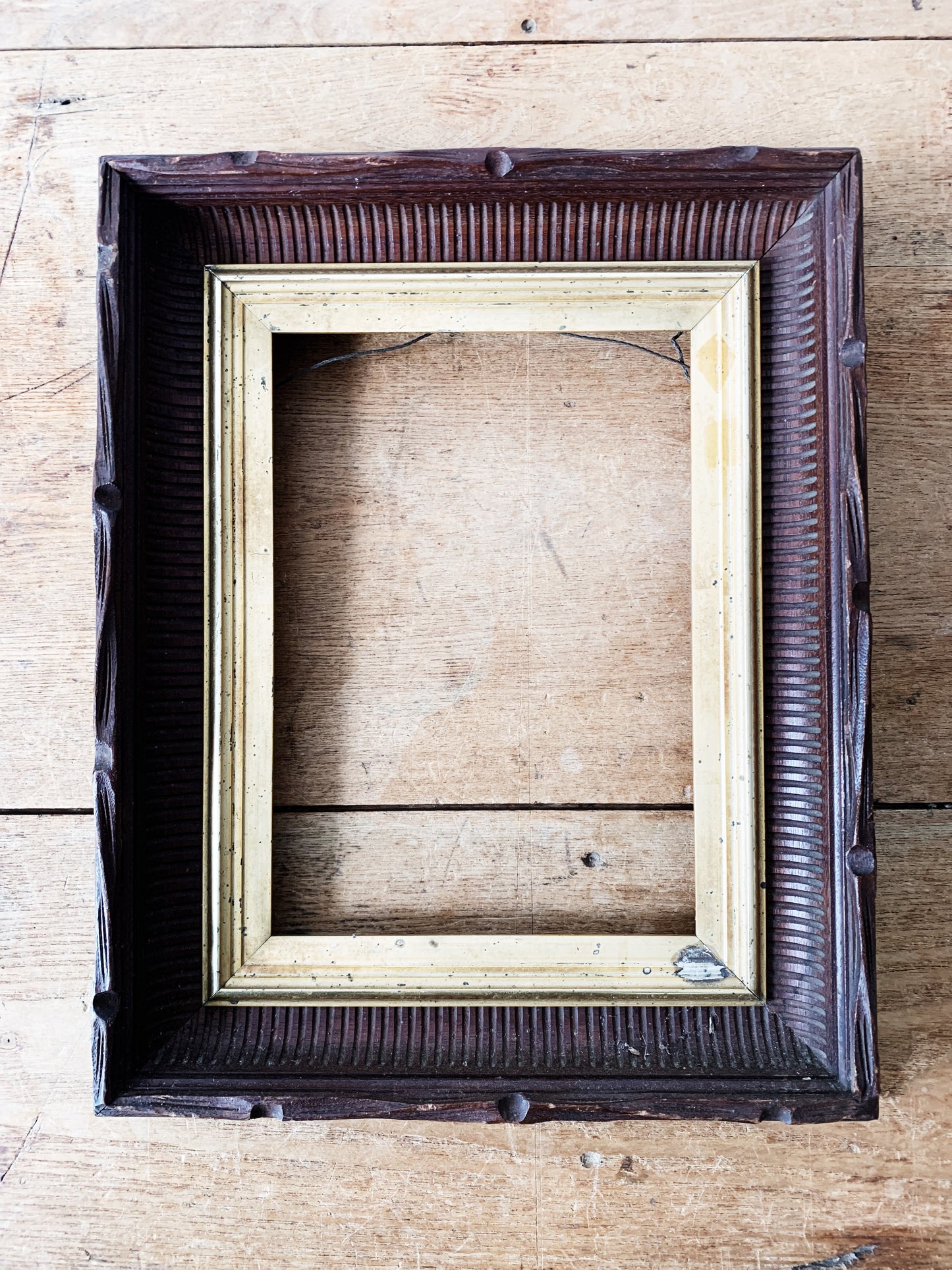 Vintage Carved Wood Frame