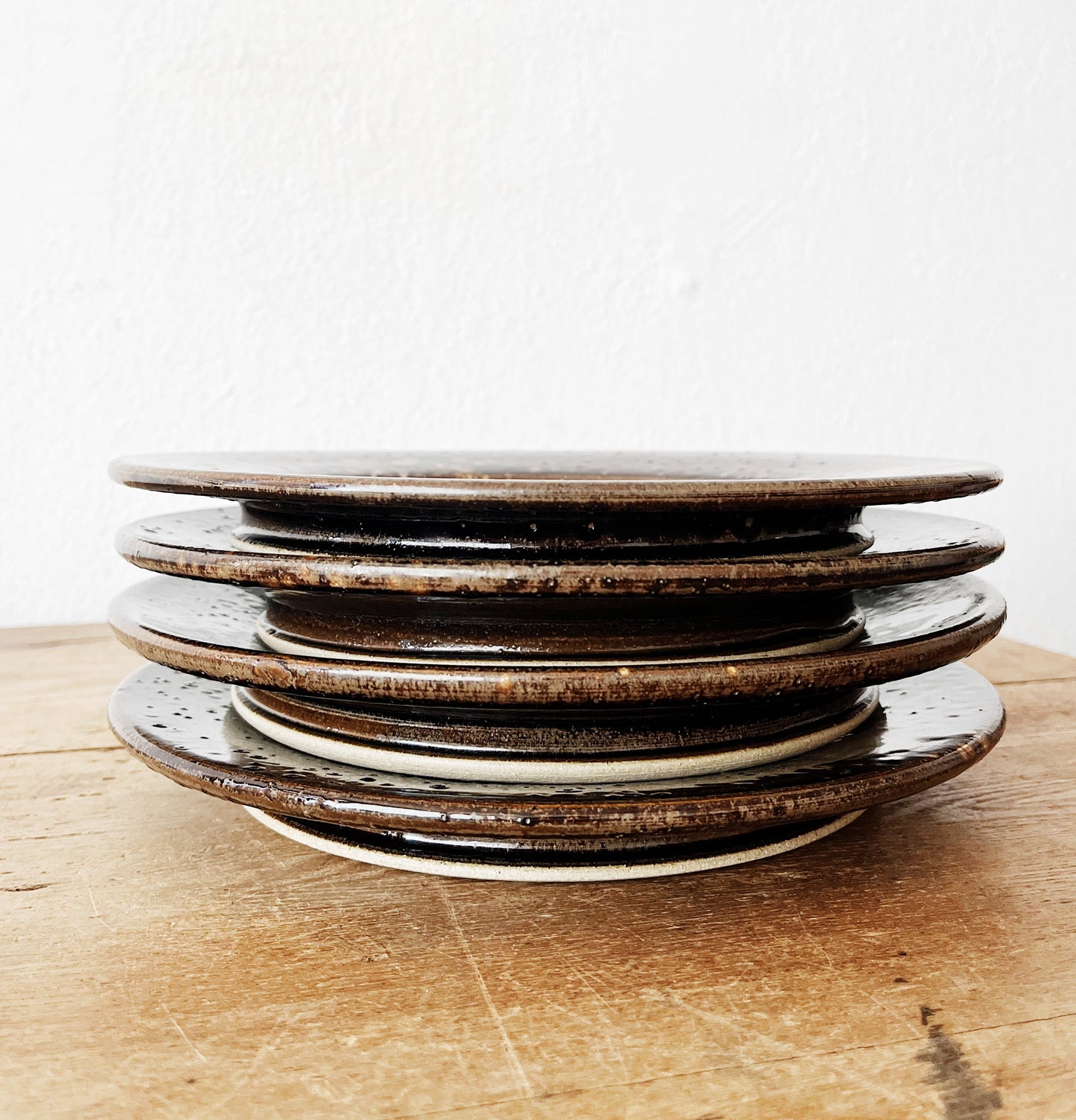 Set of Four Handmade Plates
