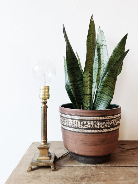 Vintage Solid Brass Lamp