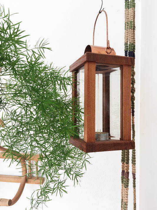Wood and Copper Lantern