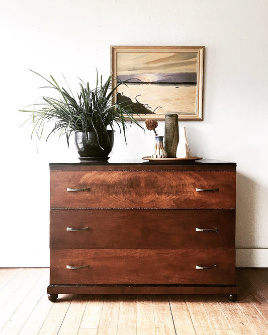 Antique Wood Sideboard/ Dresser