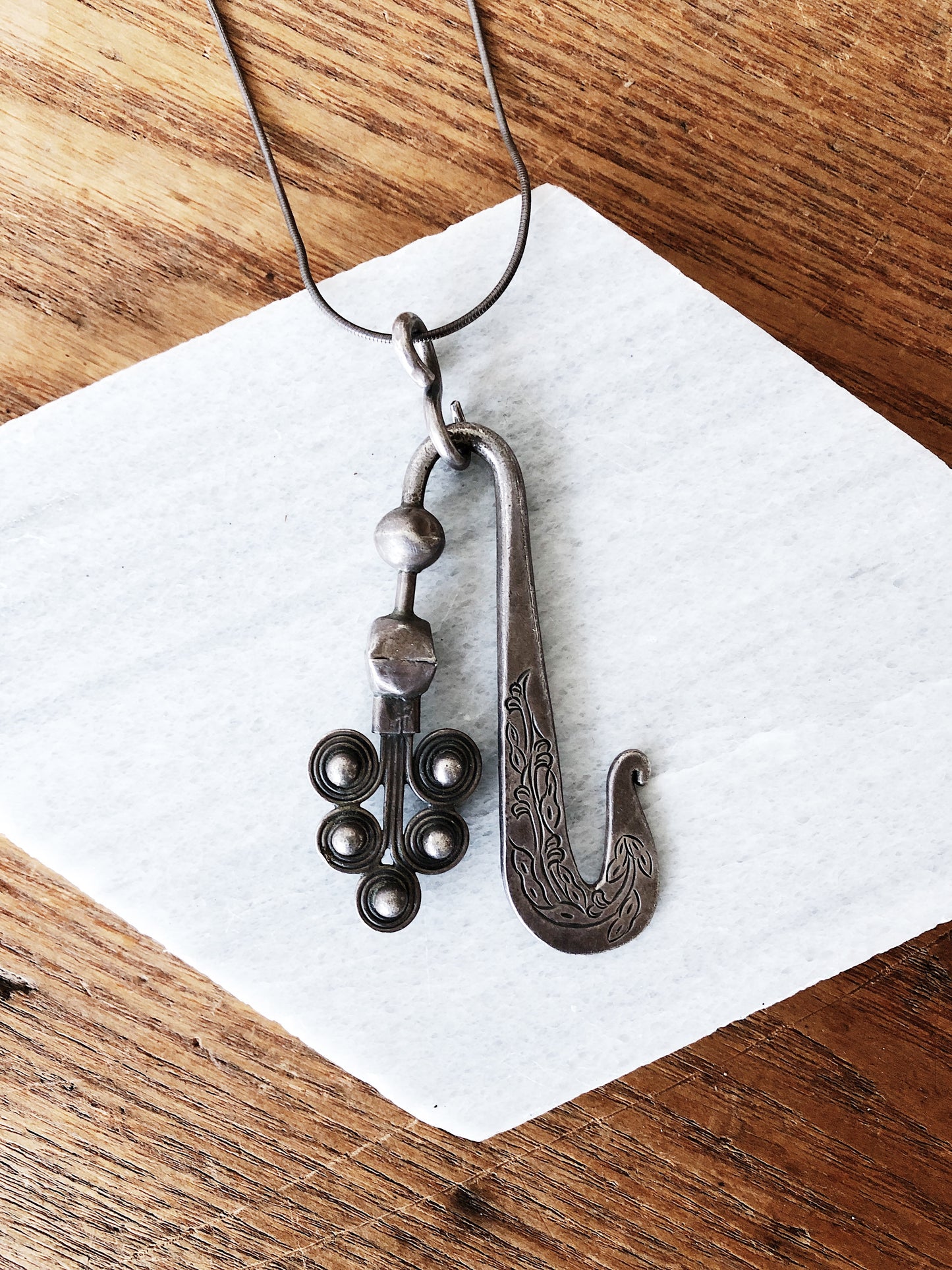 Vintage Deco Peacock Pendant