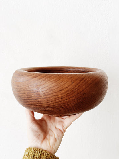 Mid Century Teak Bun Bowl