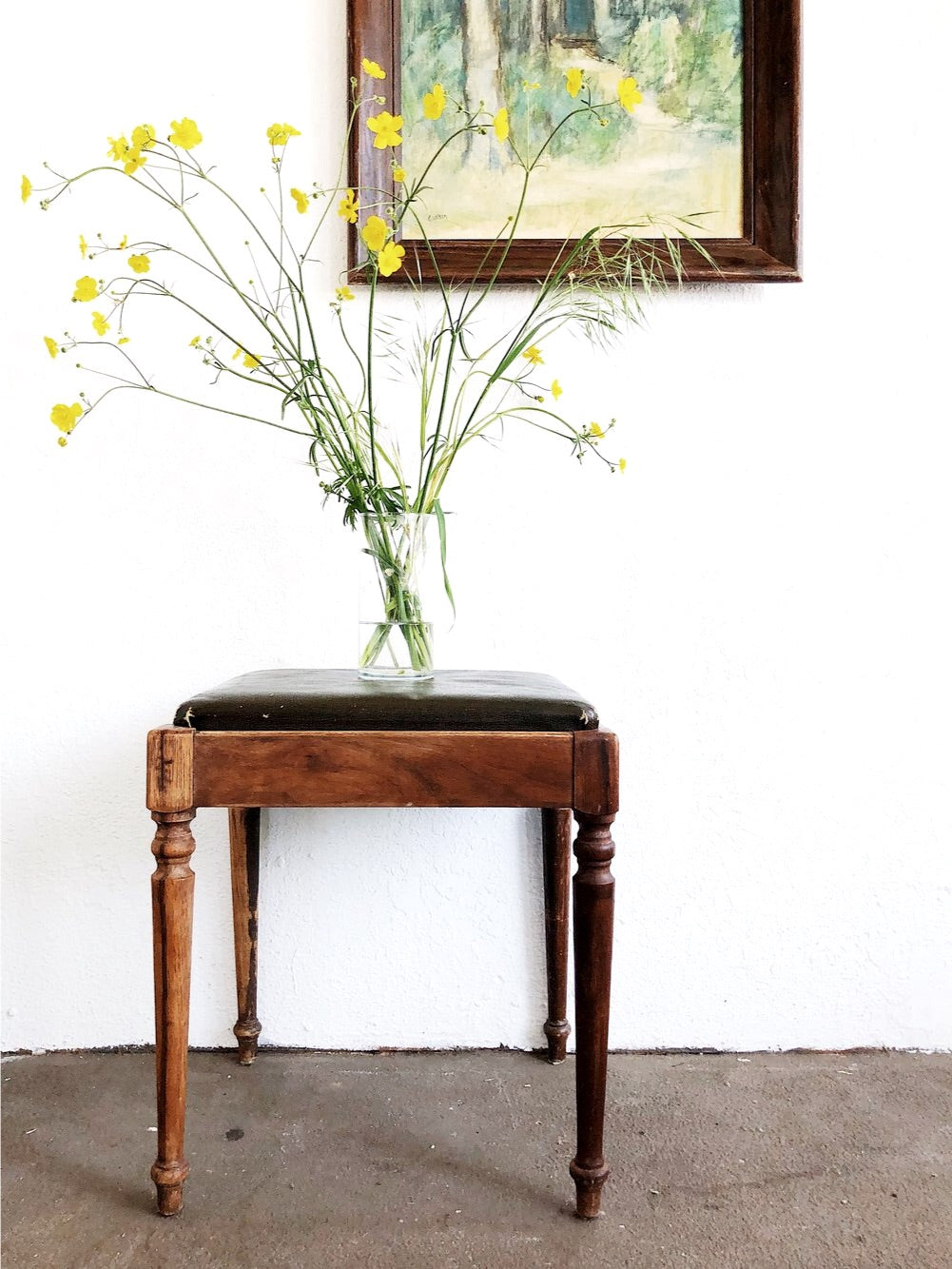 Vintage Piano Bench / Side Table