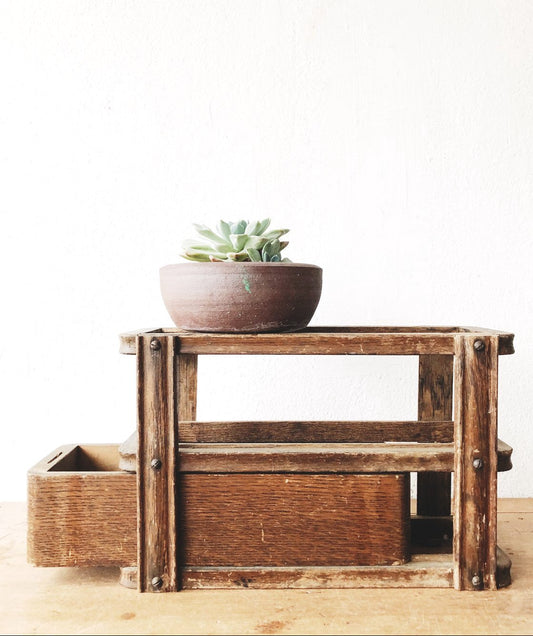 Antique Sewing Drawer Shelf