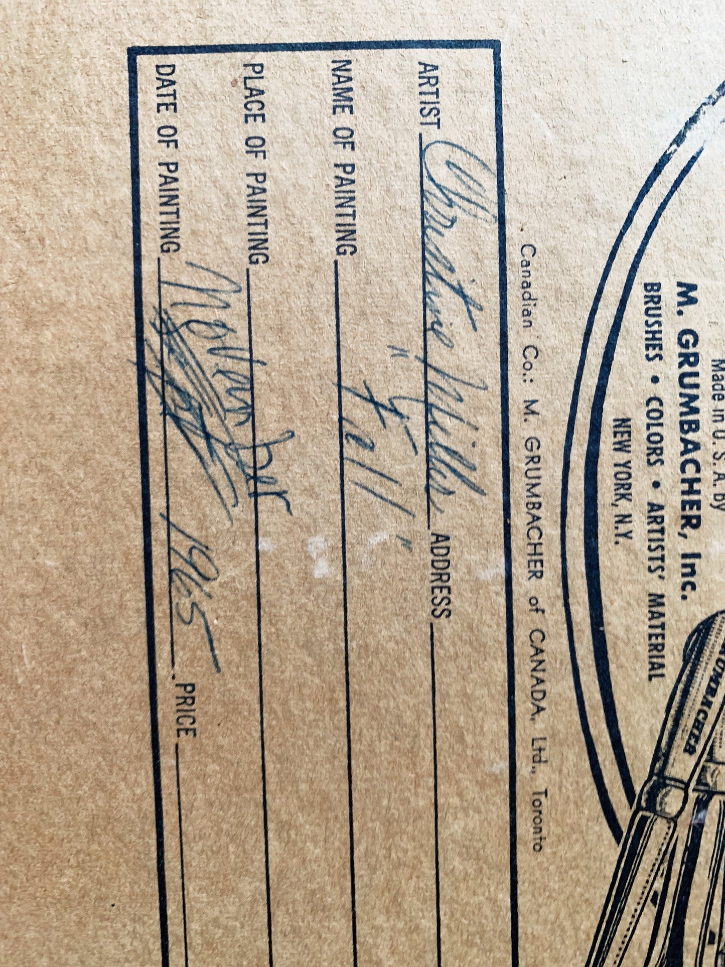 ‘Fall’ Mid Century Painting