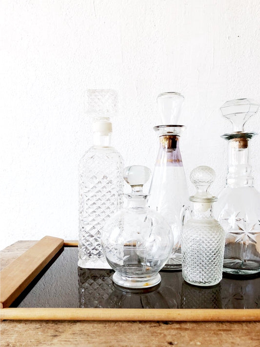 Vintage Decanter Collection and Tray