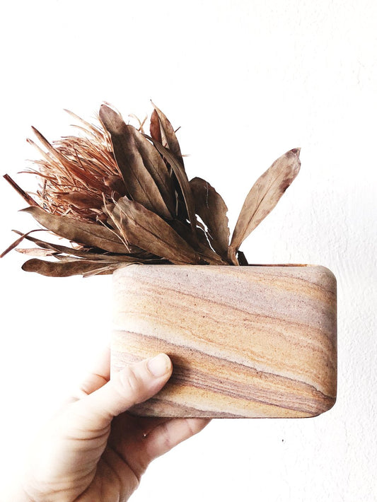 Vintage Sandstone Vase