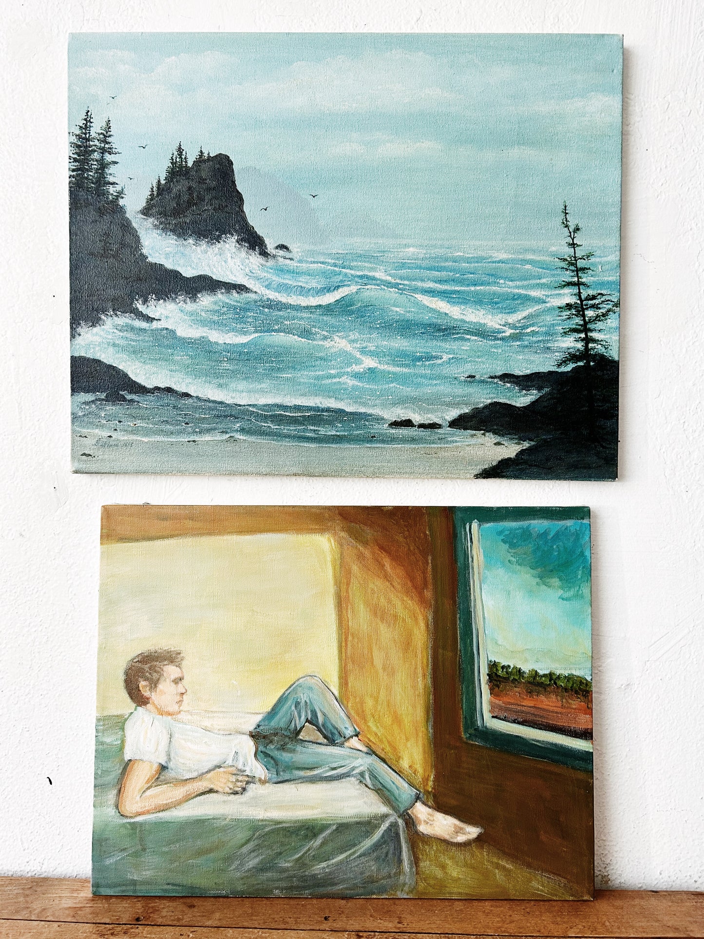 Vintage Seascape Painting