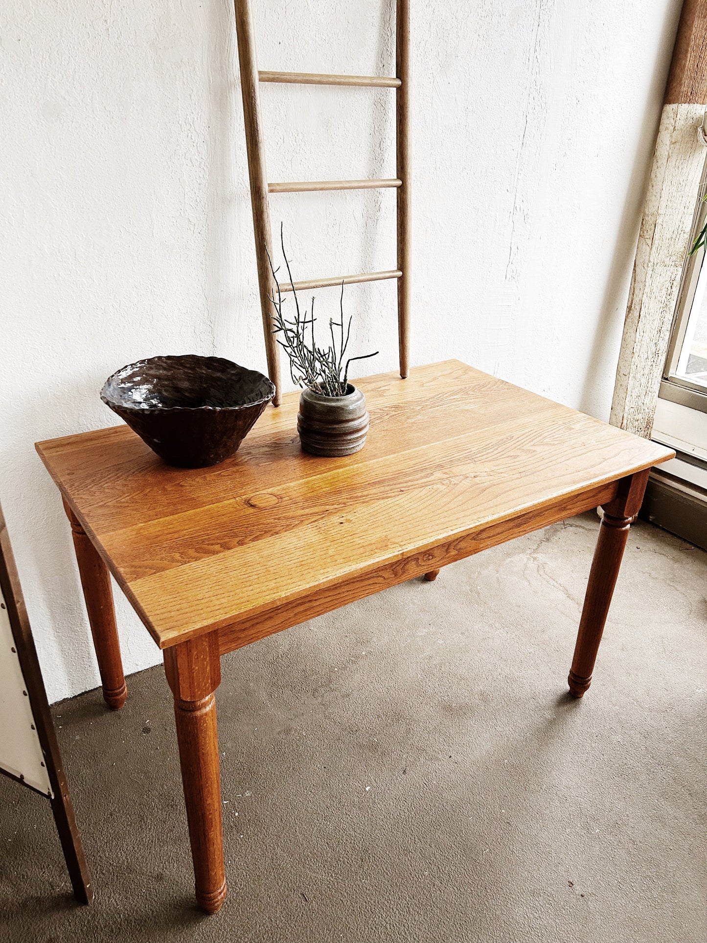 Vintage Oak Farmhouse Table