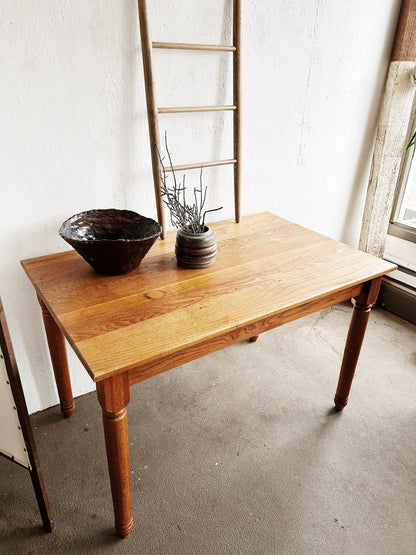 Vintage Oak Farmhouse Table
