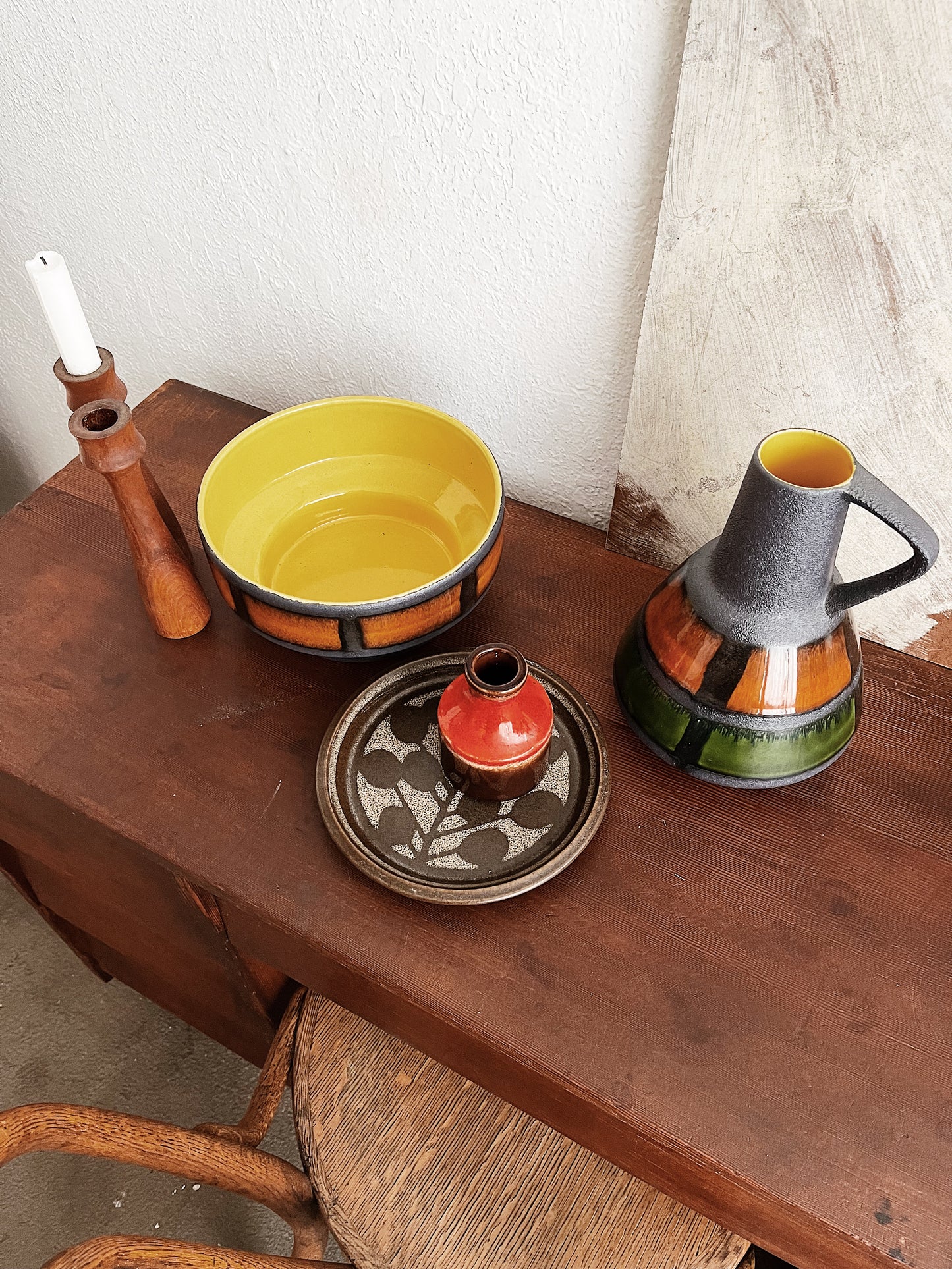 Mid Century West German Pottery Bowl