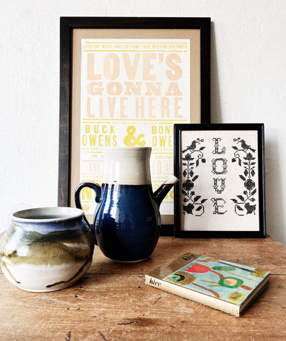 Vintage Framed Needlepoint