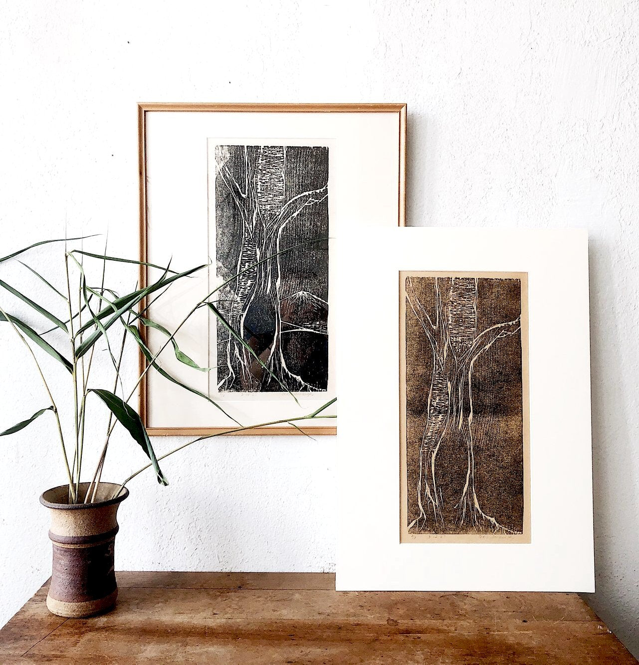 Vintage 1960s Matted Original Engraving