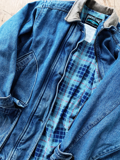 Vintage Denim Chore Coat