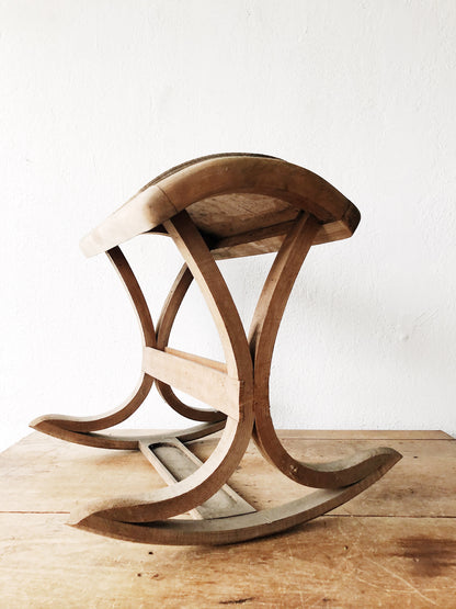 Primitive Rocking Stool