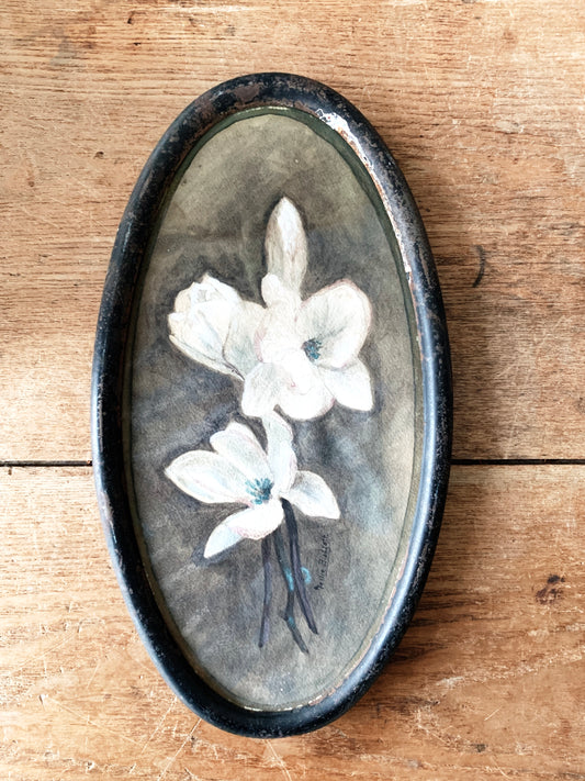 Antique Framed Floral Painting