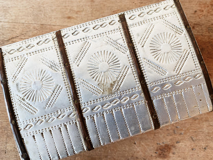 Pressed Tin and Copper Jewelry Chest