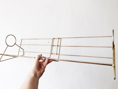 Vintage Expanding Brass Rack