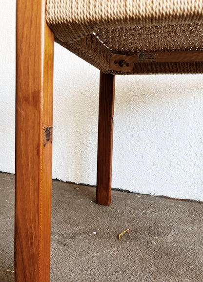 Teak and Rope Chair