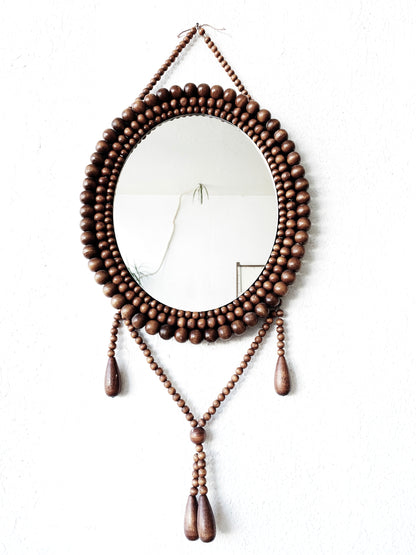 Vintage Beaded Mirror