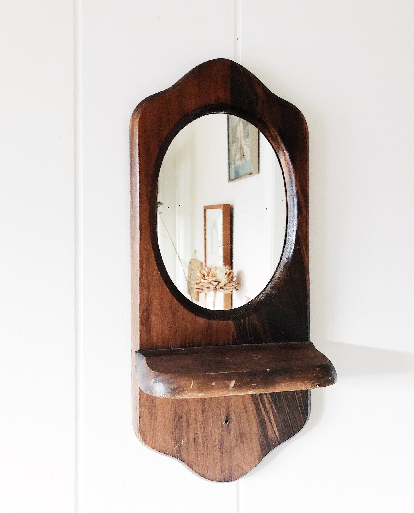 Vintage Mirrored Shelf