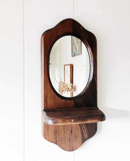 Vintage Mirrored Shelf