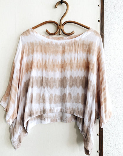 Indonesian Tie Dye Top   Rayon