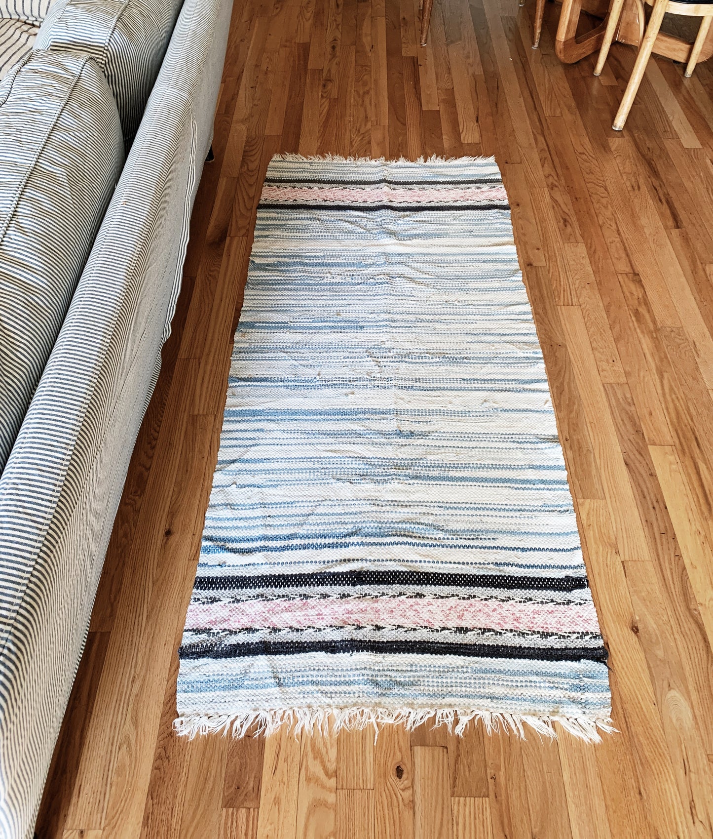 Vintage Cotton Rag Rug