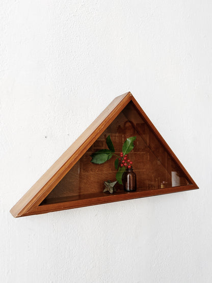Vintage Triangle Curio Shelf