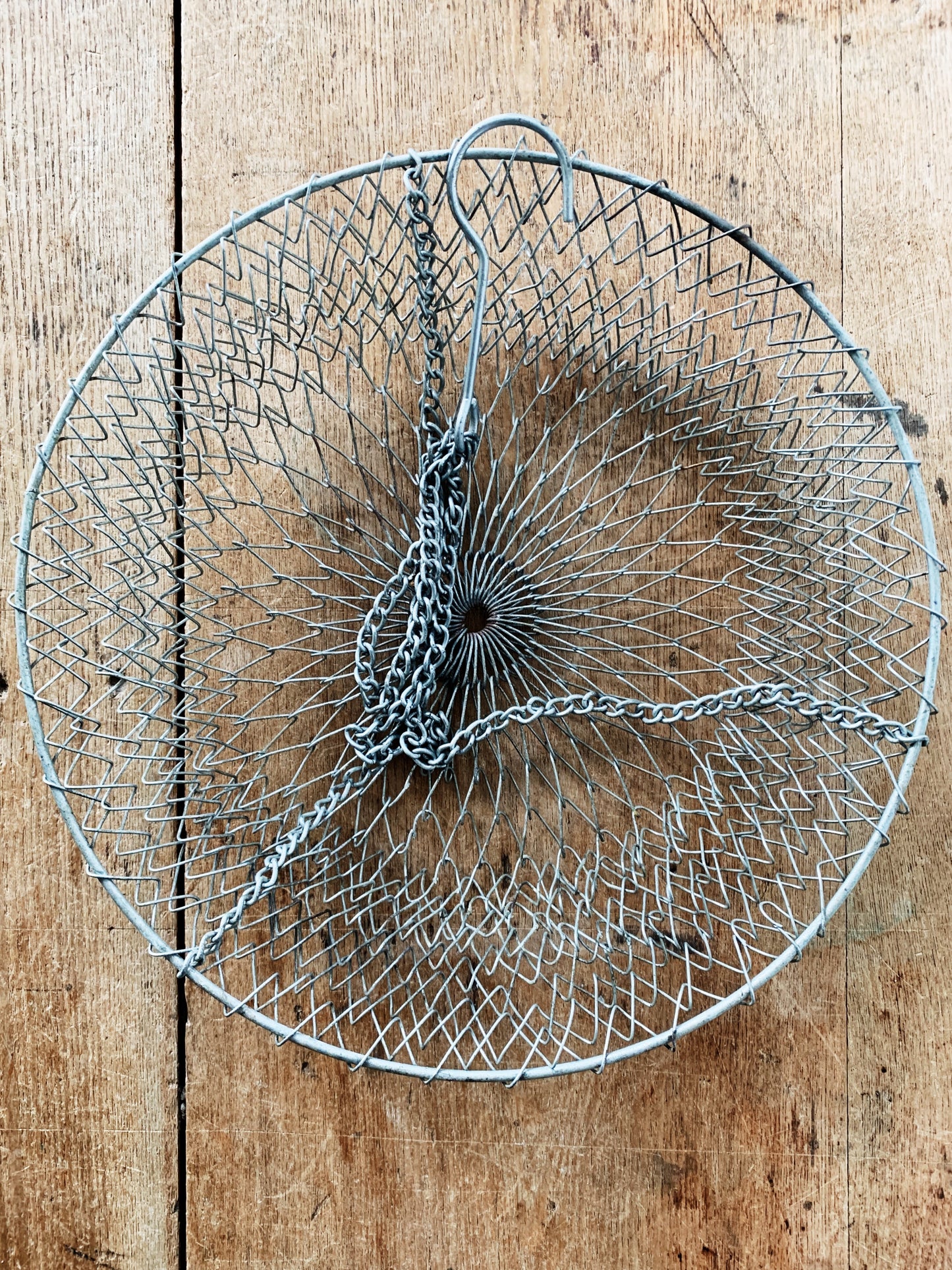 Vintage Hanging Wire Basket