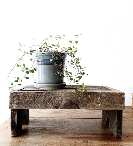 Vintage Rustic Wood Stool