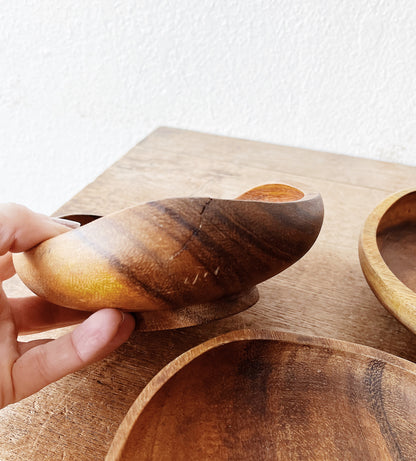 Set of Vintage Wood Bowls
